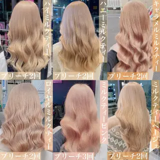 ロング カラー ヘアアレンジ メンズ キッズ マツエク・マツパ ブリーチの髪様 MASATOのヘアスタイル
