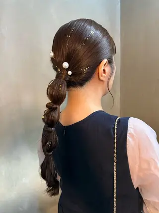 ヘアアレンジ 佐伯 桃のヘアスタイル