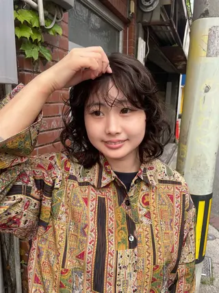 ミディアム カラー  ︎︎ 寧音のヘアスタイル