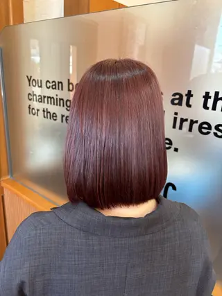 ミディアム 中村 由紀のヘアスタイル