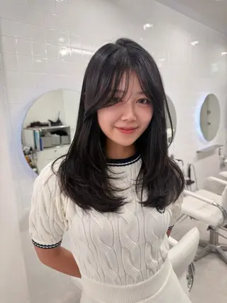 ロング カラー 大阪梅田/ イマムラミヅキのヘアスタイル
