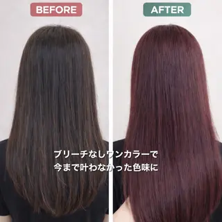 カラー ブリーチなしで 全国から予約殺到♡のヘアスタイル