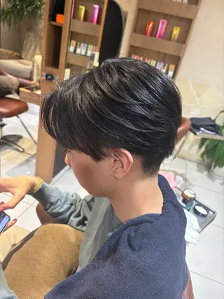 ショート メンズ 韓国風レイヤー/メン ズパーマ✨みずか💜のヘアスタイル