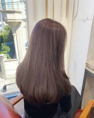 ロング カラー パーマ ヘアアレンジ メンズ キッズ 暖色系/透明感 治野心のヘアスタイル