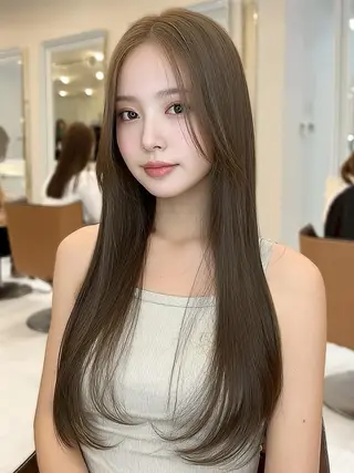 ロング カラー FOCUS JAPANのヘアスタイル