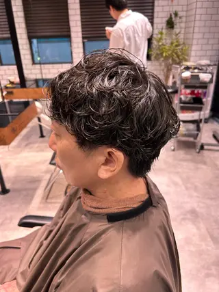 パーマ メンズカット× ヘッドスパUSAMIのヘアスタイル