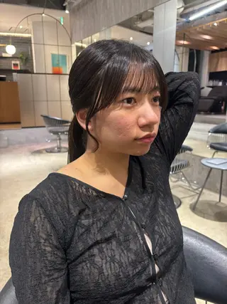セミロング 西田  美侑 /カットモデルのヘアスタイル