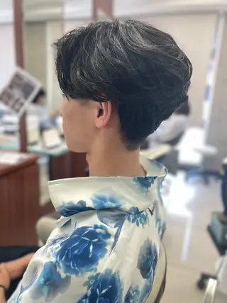 ショート パーマ メンズ 牧野恭平 【★酸性縮毛矯正★】のヘアスタイル