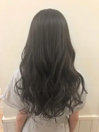 ロング カラー ぱつっとボブ/ 小野あかねのヘアスタイル