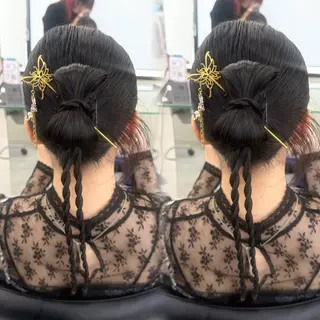 ヘアアレンジ ヘアアレンジエクステ 推し活 さな👶🏻のヘアスタイル