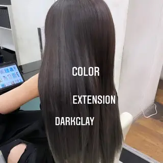 ロング カラー エクステ🩵ブリーチ 韓国ヘア🩵KAEのヘアスタイル