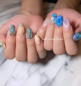 ネイル ネイルルームリッカ 𝐦𝐚𝐲𝐮のネイルデザイン