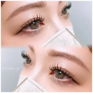 マツエク・マツパ Eyesalon🤍 khwaam sukのマツエク・マツパデザイン