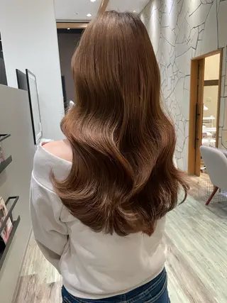 ロング カラー k-twoたき✨艶感 カラー/美髪矯正のヘアスタイル