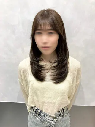 ロング カラー 💖ブリーチなし透明 感💖ASAHIのヘアスタイル