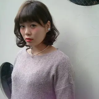 ミディアム HIKARI@ Ruheplatzのヘアスタイル
