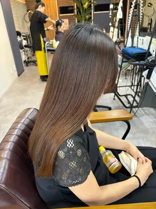 ロング ✨髪質改善カラー✨ ストレート☔脇田のヘアスタイル