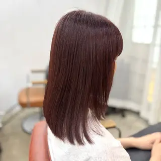 ミディアム カラー 艶髪‎カラー🤍 RIKAのヘアスタイル