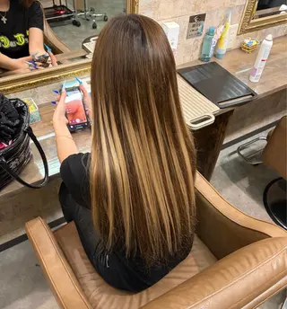 ロング 前田 みのりのヘアスタイル