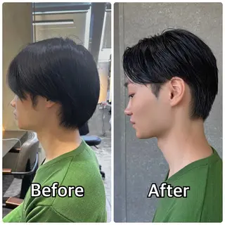 ショート カラー パーマ メンズ メンズ💈毛流れパー マ✨メンズカット吉田のヘアスタイル