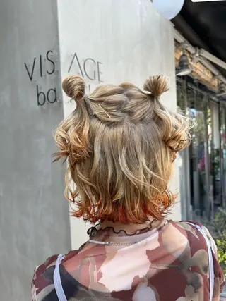 ヘアアレンジ sato ayaka ｜透明感カラー🫧のヘアスタイル