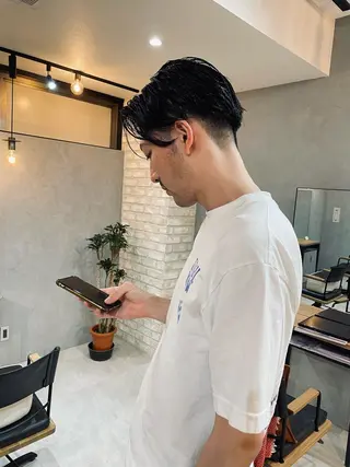 ショート パーマ メンズ Basis 田口豪司のヘアスタイル