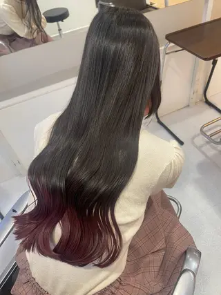 ロング カラー LABO. 門屋和香那のヘアスタイル