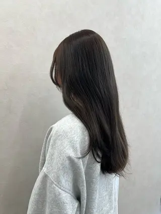 ロング カラー 艶ボブ🤎ボブパーマ 透明感カラー\メンズのヘアスタイル