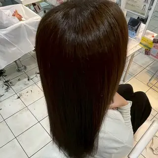 カラー ロング 縮毛矯正/ワンカラー モデル募集🫧田村のヘアスタイル