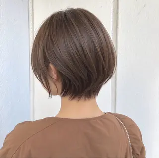 ショート 韓国ヘア🇰🇷／ 艶カラー鈴木萌愛🩶のヘアスタイル