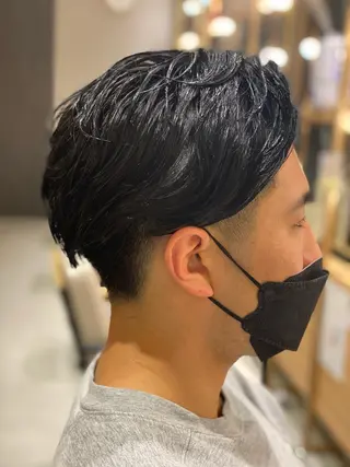 ミディアム メンズ unopulir 景山 凌のヘアスタイル