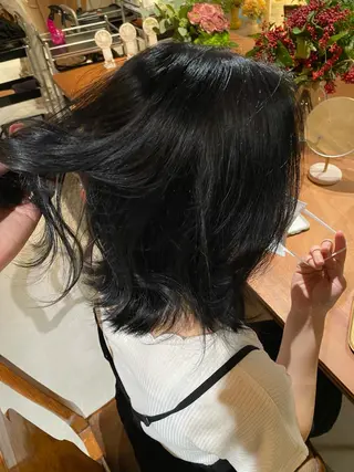 ミディアム カラー 聖 来のヘアスタイル
