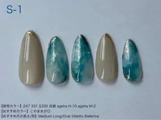 ネイル ibelu京橋店 鍛治美鈴のネイルデザイン