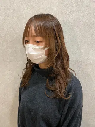 セミロング ERINA🐸垢抜け ミディアム/レイヤーのヘアスタイル