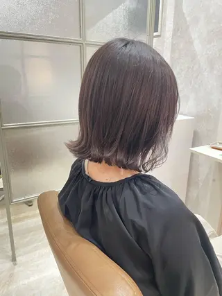 ミディアム カラー 〘 ROSSO〙 yunonのヘアスタイル