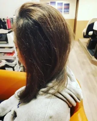セミロング カラー spa hair ark 富井直美のヘアスタイル