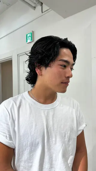 ショート パーマ メンズ メンズカット🌟 YUNAのヘアスタイル