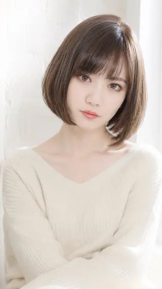 ミディアム カラー イズ ミのヘアスタイル