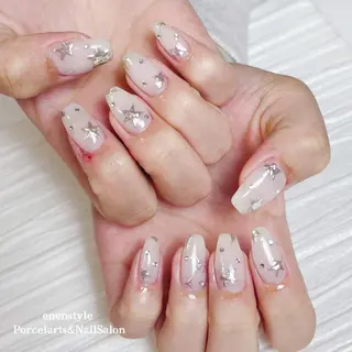 ミディアム ネイル 🐾enen style 🐾のネイルデザイン