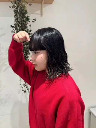 ミディアム パーマ 𝙎𝙚𝙞𝙧𝙖 ☆カット/パーマのヘアスタイル