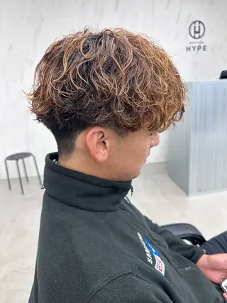 ショート パーマ メンズ 本日空あり 枚方徒歩1分HYPEのヘアスタイル