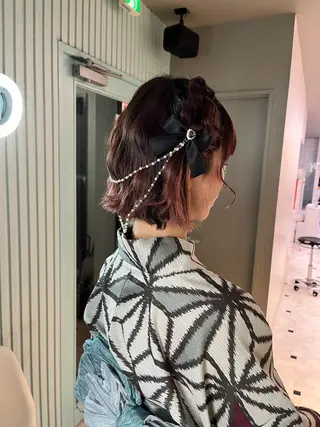 ミディアム カラー ヘアアレンジ 愛されカラー🩷 はるなのヘアスタイル