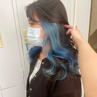 セミロング カラー ゆう🫧 透明感/ハイトーンのヘアスタイル