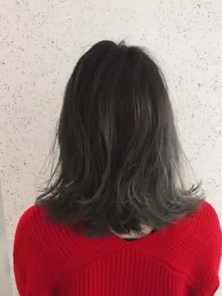 ミディアム カラー パーマ ヘアアレンジ ✨ハイクオリティ✨ 山本香也のヘアスタイル