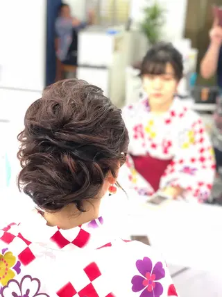セミロング ヘアセット専門店 佐藤のヘアスタイル
