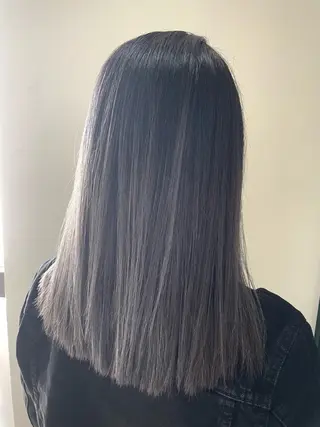 セミロング カラー 吉田裕太/ハイライト ダブルカラーのヘアスタイル