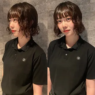 ショート カラー パーマ mai / linoah˚✧のヘアスタイル