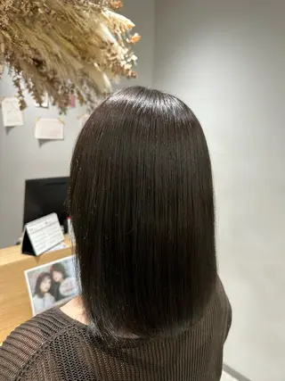 セミロング 巻ける髪質改善🫧ハ イライト/永田汰伊智のヘアスタイル