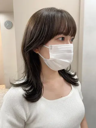 ミディアム YUKI / レイヤーカット🤍のヘアスタイル