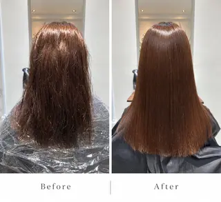 ミディアム 縮毛矯正/髪質改善 特化サロン🪽のヘアスタイル